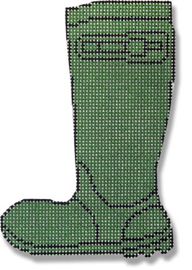 CBK Needlepoint Wellie Boot Mini Stocking Canvas
