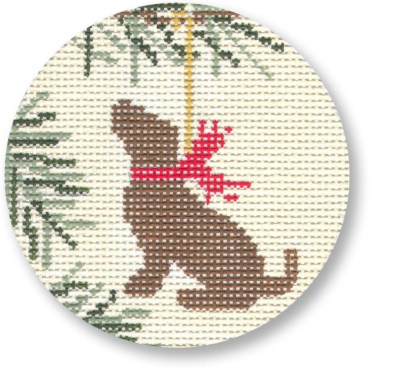 CBK Needlepoint Brown Lab Canvas