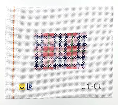 Pink Plaid, 3x2