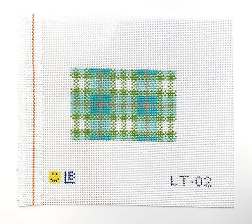 Turquoise Plaid, 3x2
