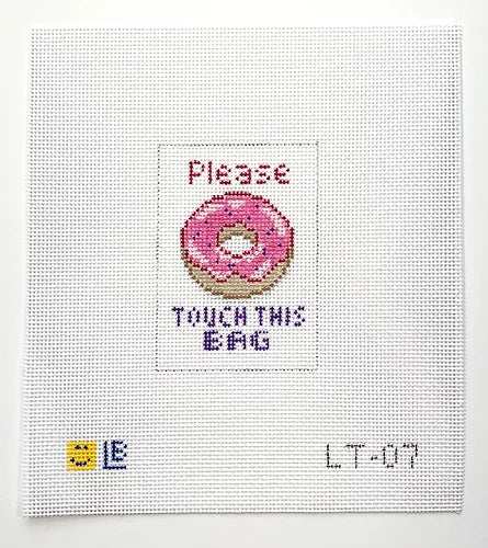 Lauren Bloch Designs Donut Touch This Bag, 2x3 Canvas