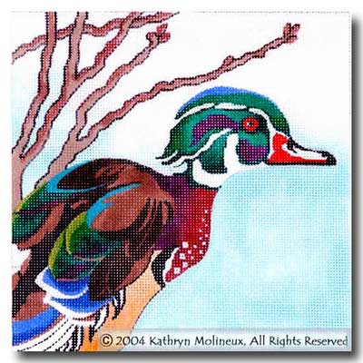 Squares: Wood Duck