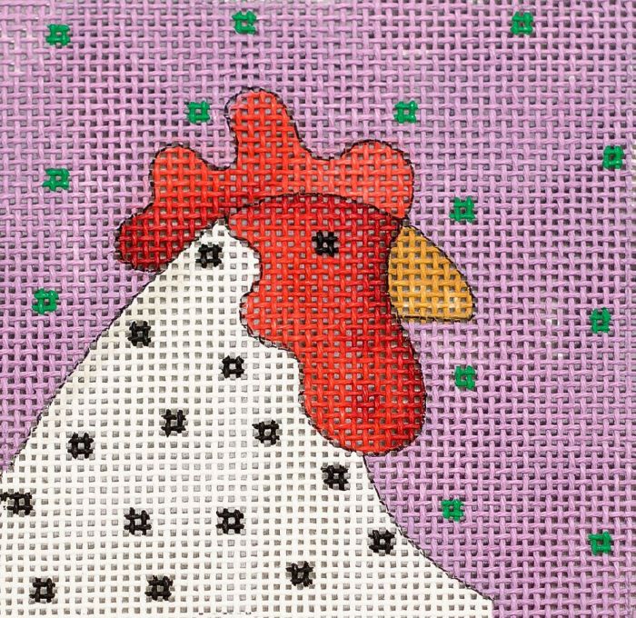 Purple with Rooster 3" square