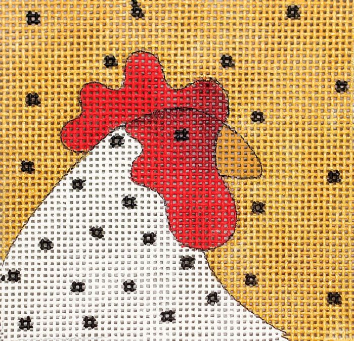 Gold with Rooster 3" square