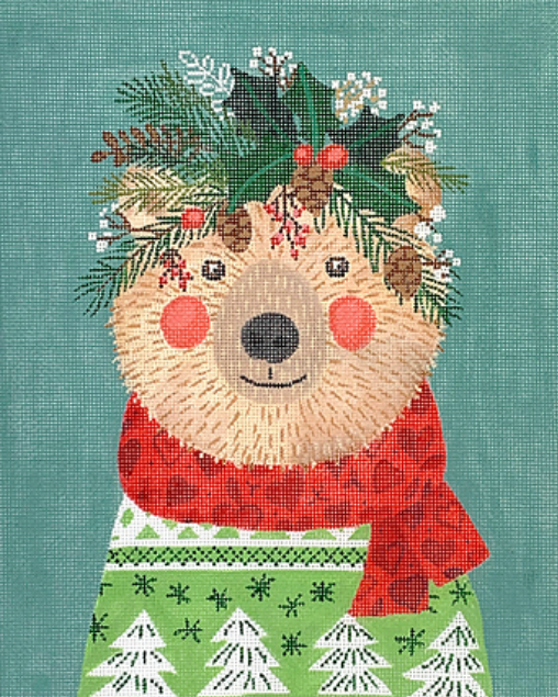 Mia Charro – Christmas Squad – Bear on Sage Green