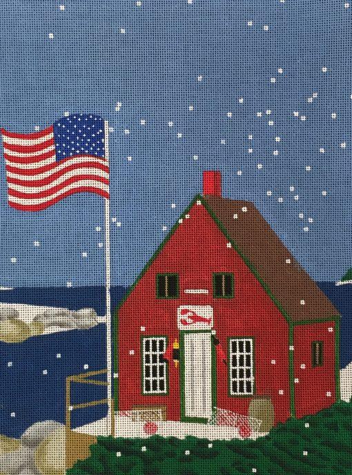 Wellesley Collection Lobster Shanty in Winter Canvas