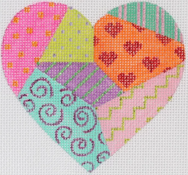 Mini Heart – Funky Fiesta Patchwork #1
