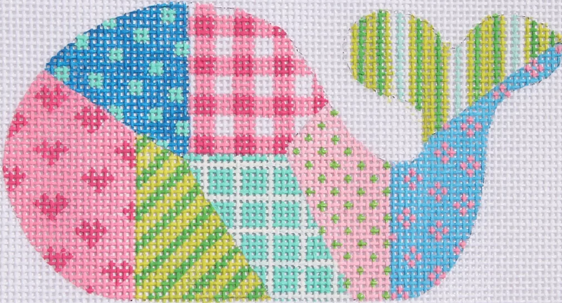 Mini Whale – Patchwork – bright pastels