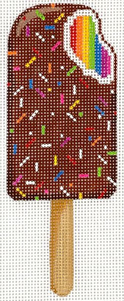 Mini Sweet Treat – Rainbow Chocolate Covered Ice Cream Bar w/ Sprinkles