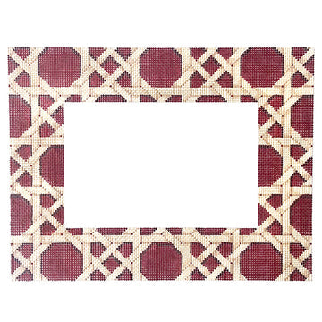 Camel/Red Caning Pattern Frame