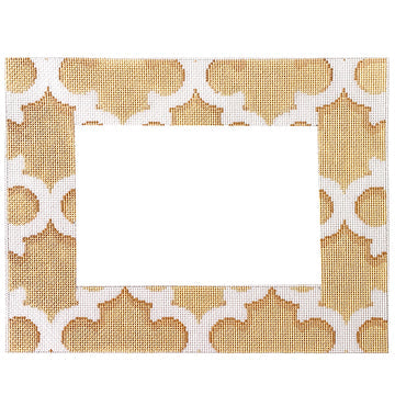 White/Cream Quatrefoil Frame