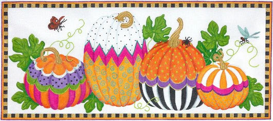 Funky Punkins Large Rectangle –13m - orange, green, purple, gold, black, raspberry