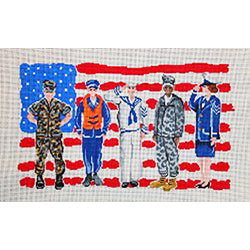 Patti Mann Ann Kagi, American patriots Canvas