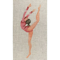 Patti Mann ornament, girls' gymnastics Canvas