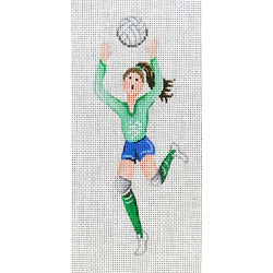 Patti Mann ornament, girls' volleybal Canvas