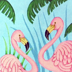 Patti Mann Two flamingoes Canvas