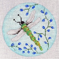 Patti Mann floral dragonfly Canvas