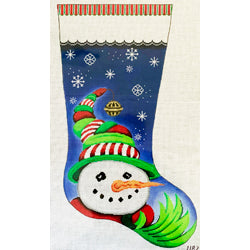 Patti Mann stocking, stocking, jingle bell cap Canvas