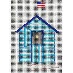 Patti Mann cabana, American flag Canvas