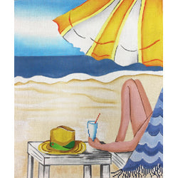 Patti Mann Beach umbrella Canvas