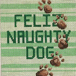 Patti Mann Feliz Naughty Dog Canvas
