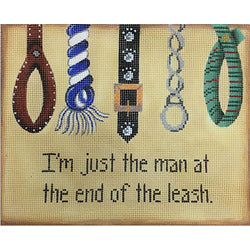 Patti Mann I'm just the man at the end of the leash Canvas