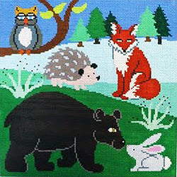 Patti Mann Animals--Forest Canvas