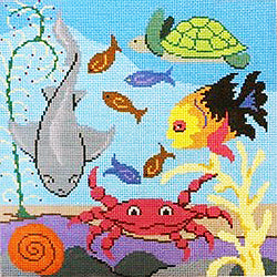 Patti Mann Animals--Ocean Canvas