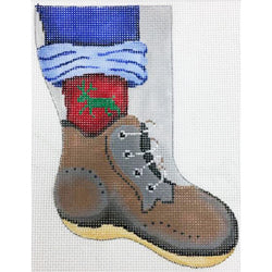 Patti Mann mini sock, work boot Canvas