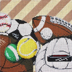 Patti Mann sports balls Canvas