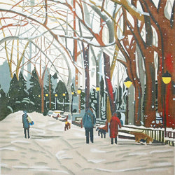 Patti Mann Winter park scene Canvas