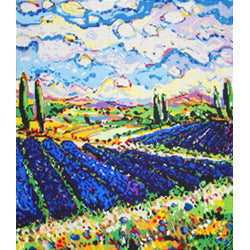 Patti Mann purple of Provence, large Canvas