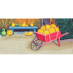 Patti Mann Pumpkin cart Canvas