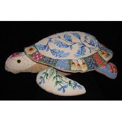 Patti Mann 3-D turtle, Oriental, "Debbie" Canvas