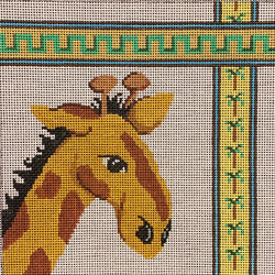 Patti Mann giraffe with ribbons Canvas