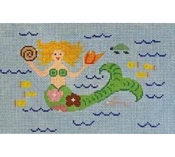 Patti Mann Clutch purse, Mermaid Canvas