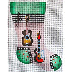 Patti Mann mini sock, guitars Canvas