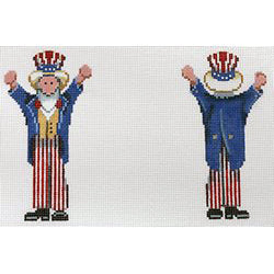 Patti Mann 2-sided Uncle Sam Canvas