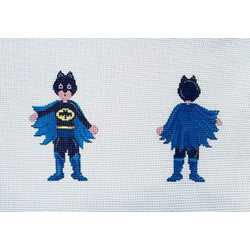 Patti Mann 2-sided superhero Batman Canvas