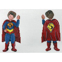 Patti Mann 2-sided superhero Superman Canvas