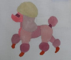 Colorful Pink Poodle