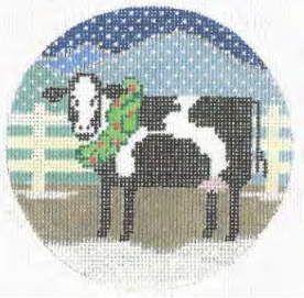 Cow with Wreath Round