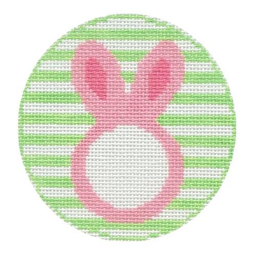 Bunny PINK Monogram Round