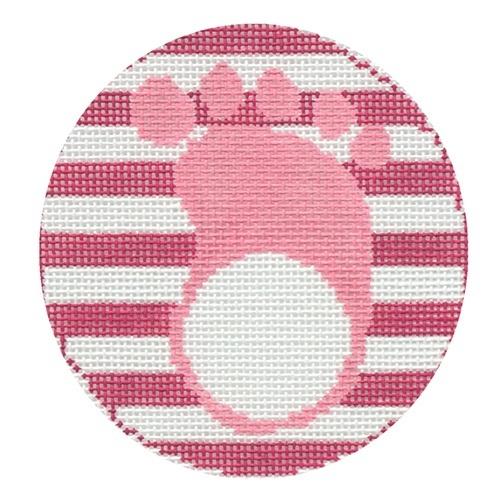 Footprint PINK Monogram Round