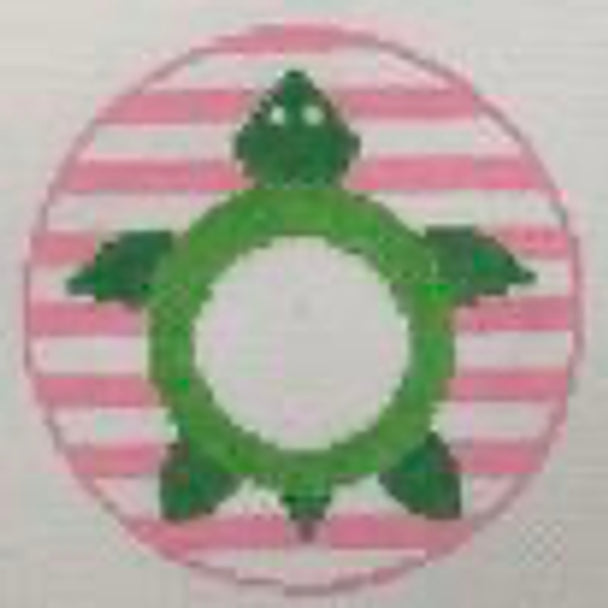 Turtle Monogram Round