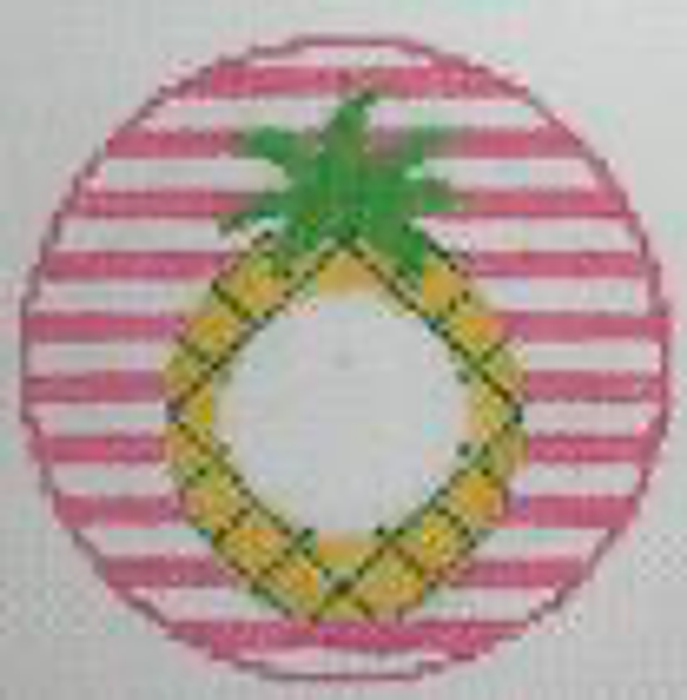 Pineapple Monogram Round