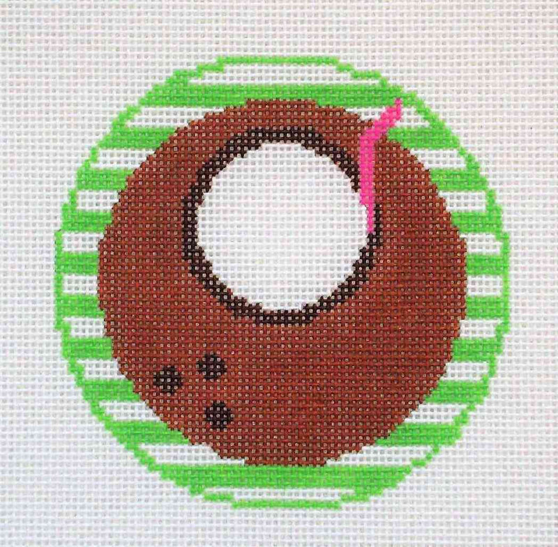 Coconut Monogram Round