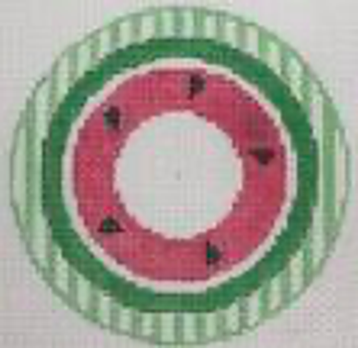 Watermelon Monogram Round