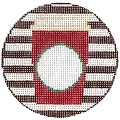 Red Cup Monogram Round