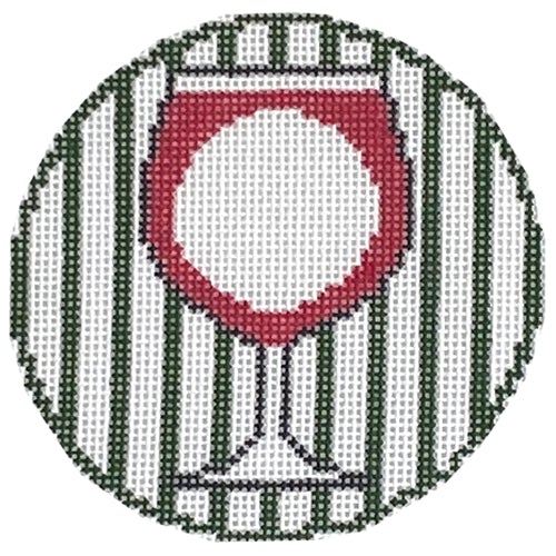 Wine Monogram Round